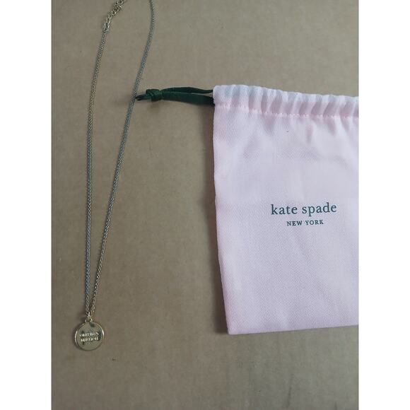 USED kate spade new york N Initial Pendant Necklace, Gold, One Size - Picture 3 of 4